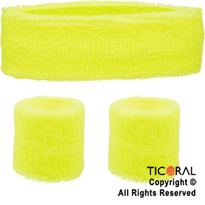 SET TENNIS FLUO AMARILLO 3 PIEZAS x 1